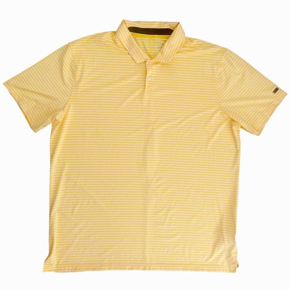 Nike Tiger Woods‎ Golf Polo Men Size XL Striped Vapor BQ6722-393 Shirt